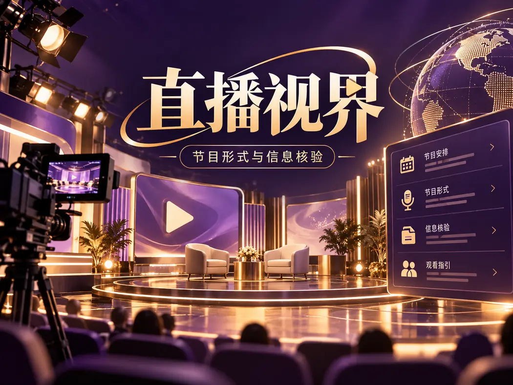 直播节目形式观察主题画面